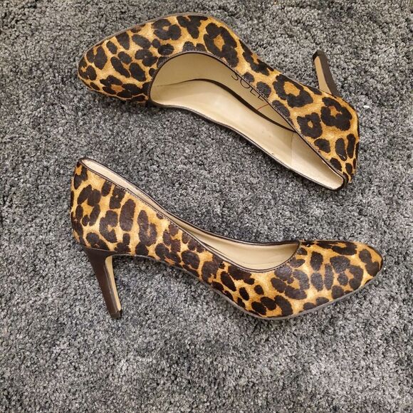 Sole society leopard print heels (size 7) - Picture 9 of 11